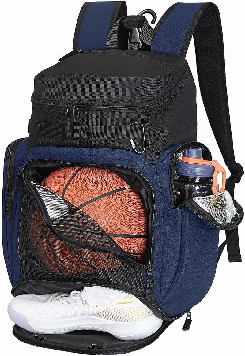 LARIPOP Basketball Backpack Large Sports Bag, Gym Bag with Ball Compartment and Shoe Compartment to Store Sports Shoes Water Bottles Laptops and Daily Necessities, Widely Used in Basketball, Soccer - Image 1